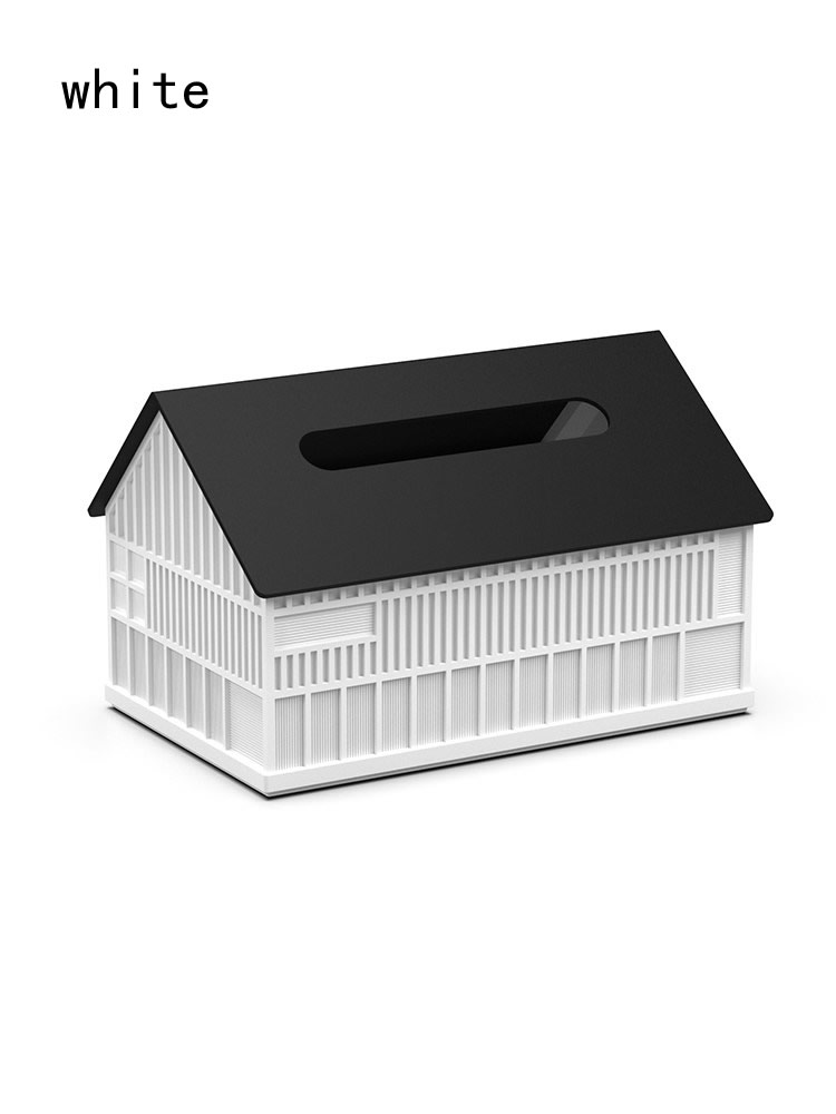 Classic Retro Concrete House-Shaped Tissue Box