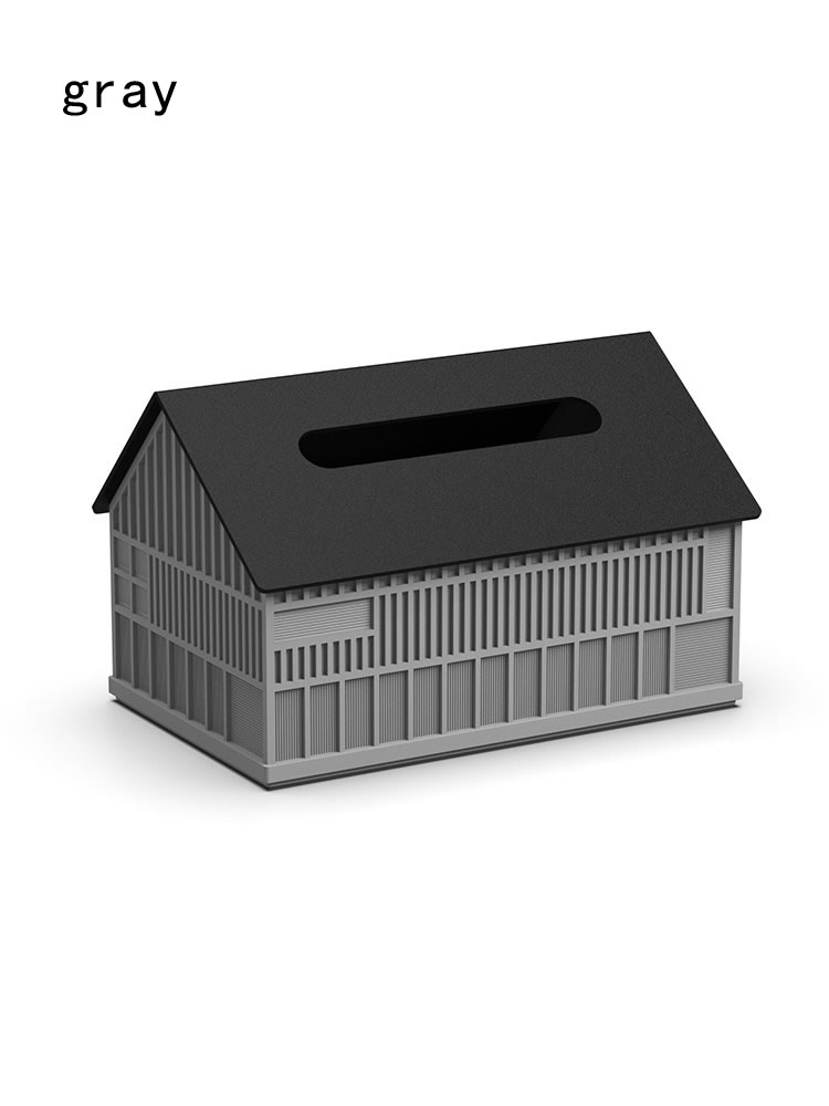 Classic Retro Concrete House-Shaped Tissue Box