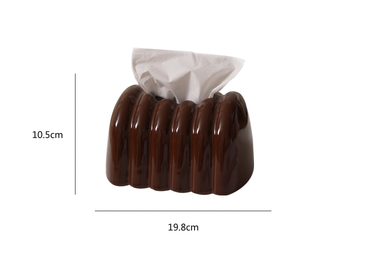 Creative Chocolate Ceramic Tissue Box