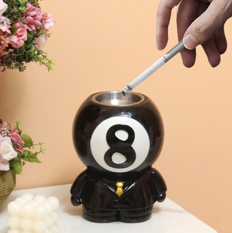 Creative Desktop Decoration Billiard Ashtray