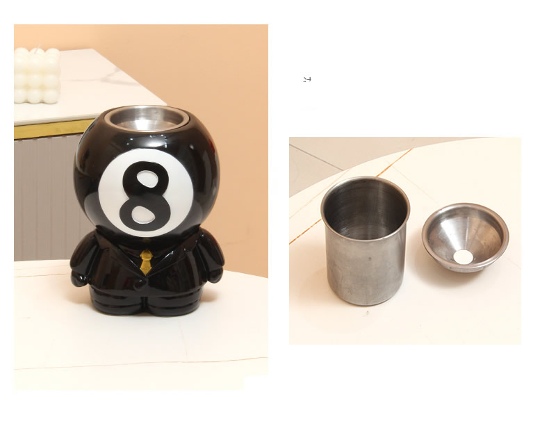 Creative Desktop Decoration Billiard Ashtray