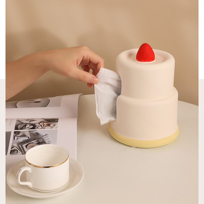 Creative Home Decoration Cake Tissue Box