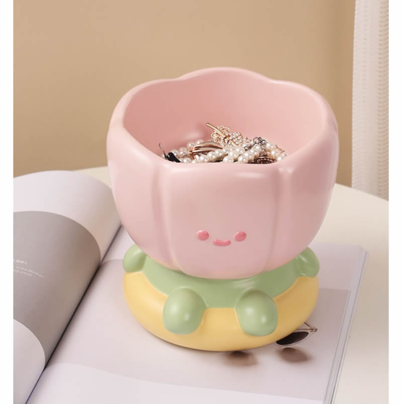 Cute Cartoon Flower Desktop Organizer