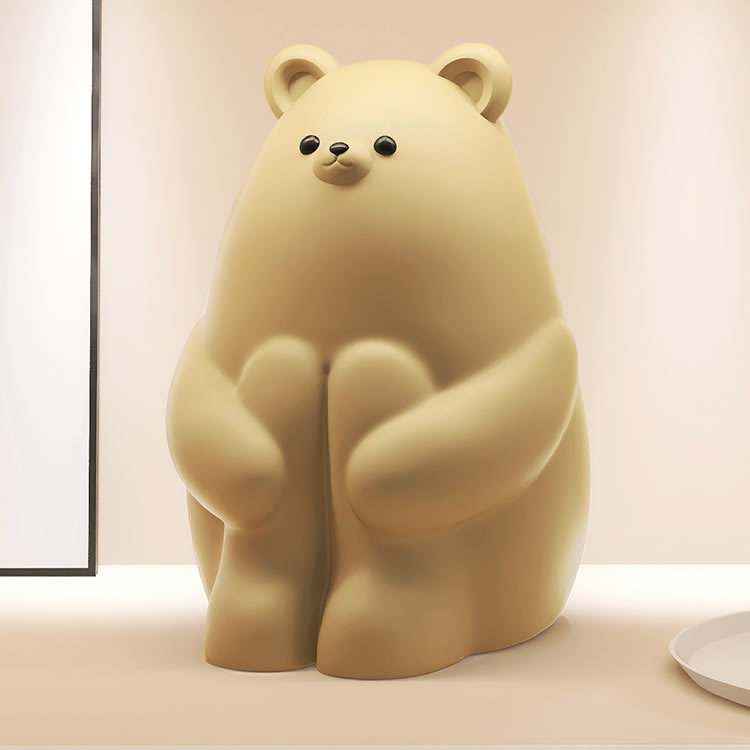 Cute Cartoon Hugging Bear Tissue Box