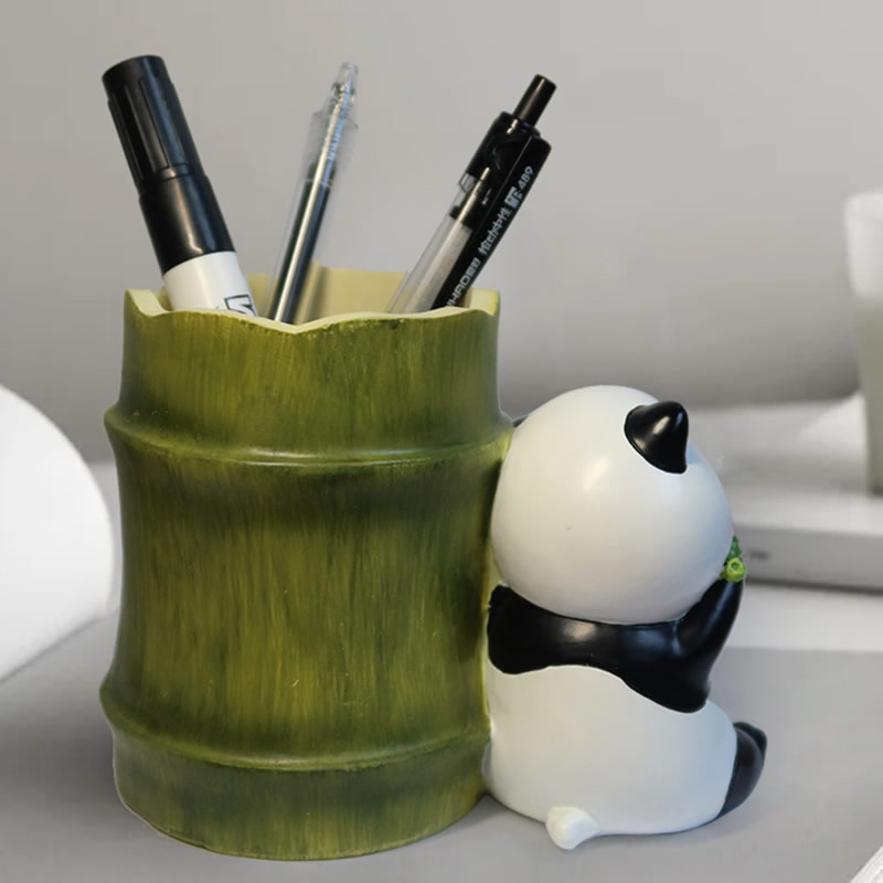 Cute Cartoon Panda Organize Pen Holder