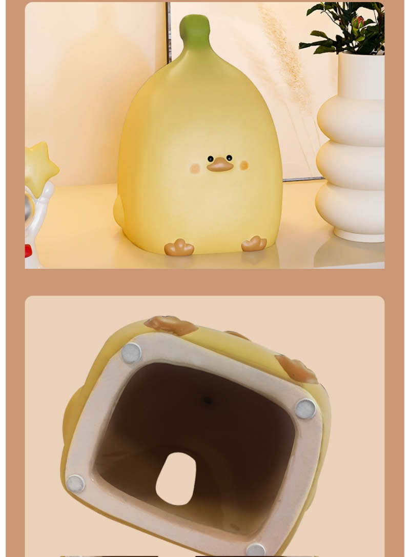 Cute-Duck-And-Banana-Combination-Table-Decoration-Tissue-Box