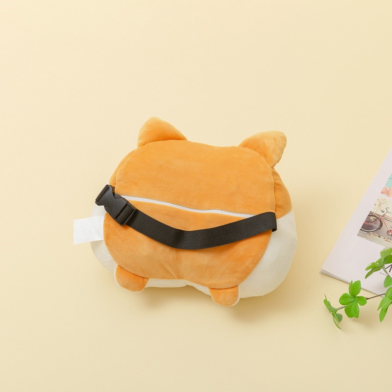 Fun Plush Shiba Inu Dog Butt Tissue Box