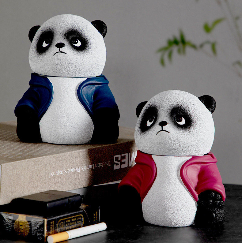 Funny Big Eyes Panda Ashtray