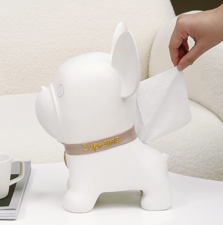 Funny Bulldog Decorative Tissue Box