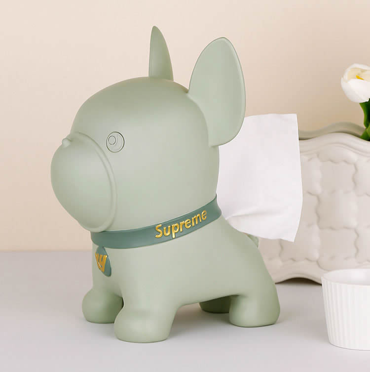 Funny Bulldog Decorative Tissue Box