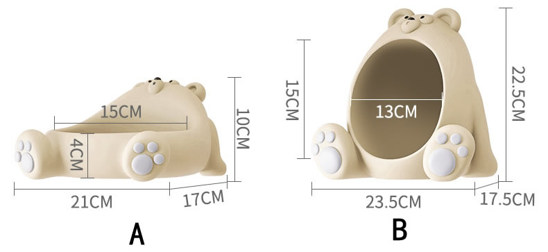 Lazy Big Belly Bear Desk Organizing Storage Box