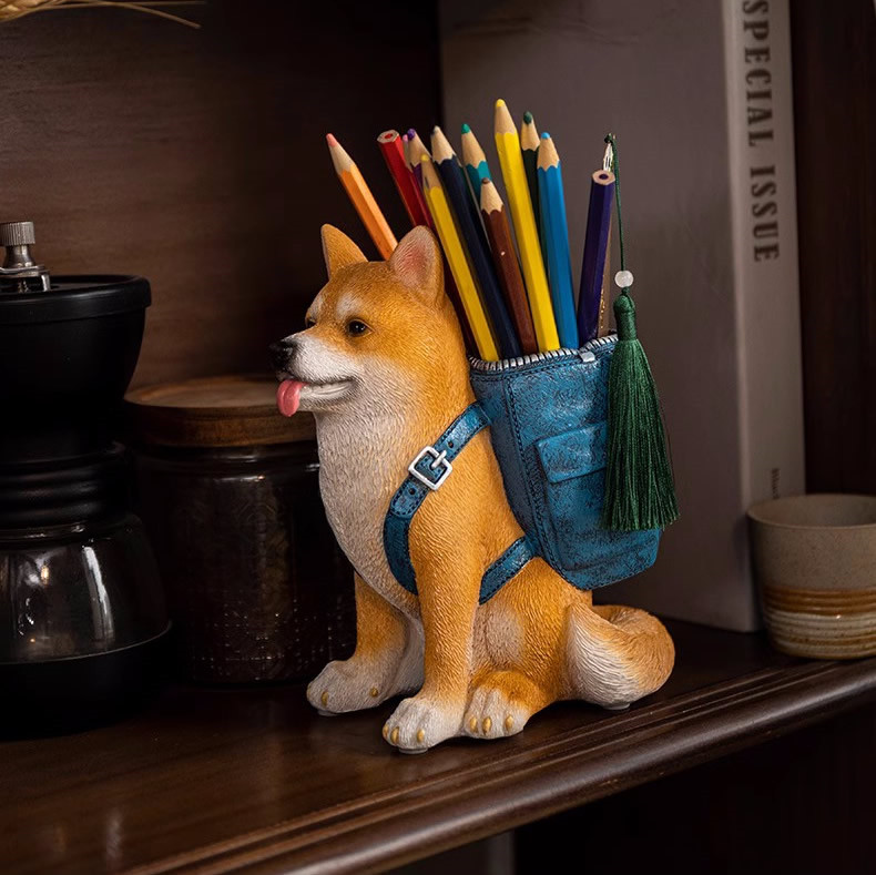 Playful Dog Pen Holder,Office Organization