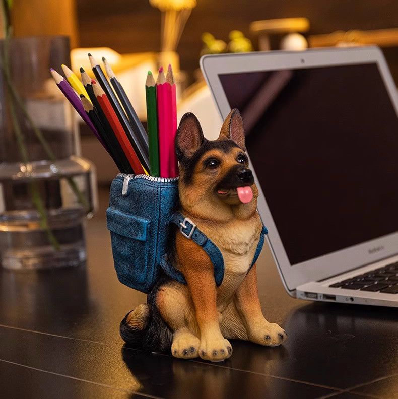 Playful Dog Pen Holder,Office Organization