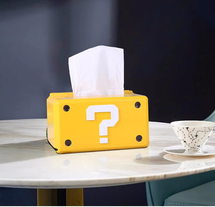 Question Mark Tissue Box With Phone Stand