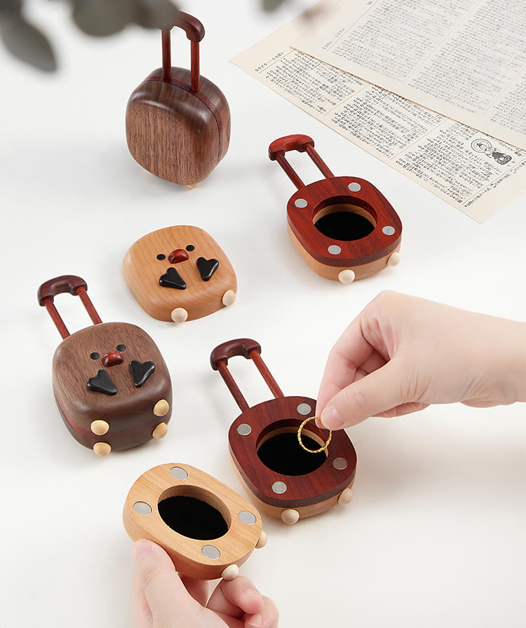 Ring Jewelry Box, Chicken Suitcase Design