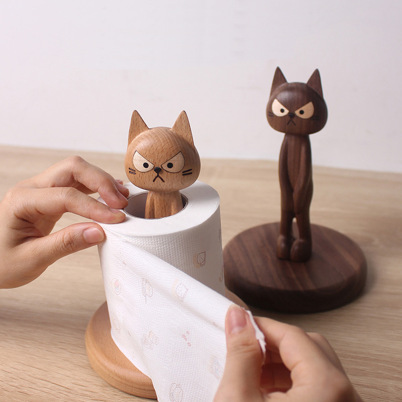 Whimsical-Wooden-Cat-Toilet-Paper-Holder
