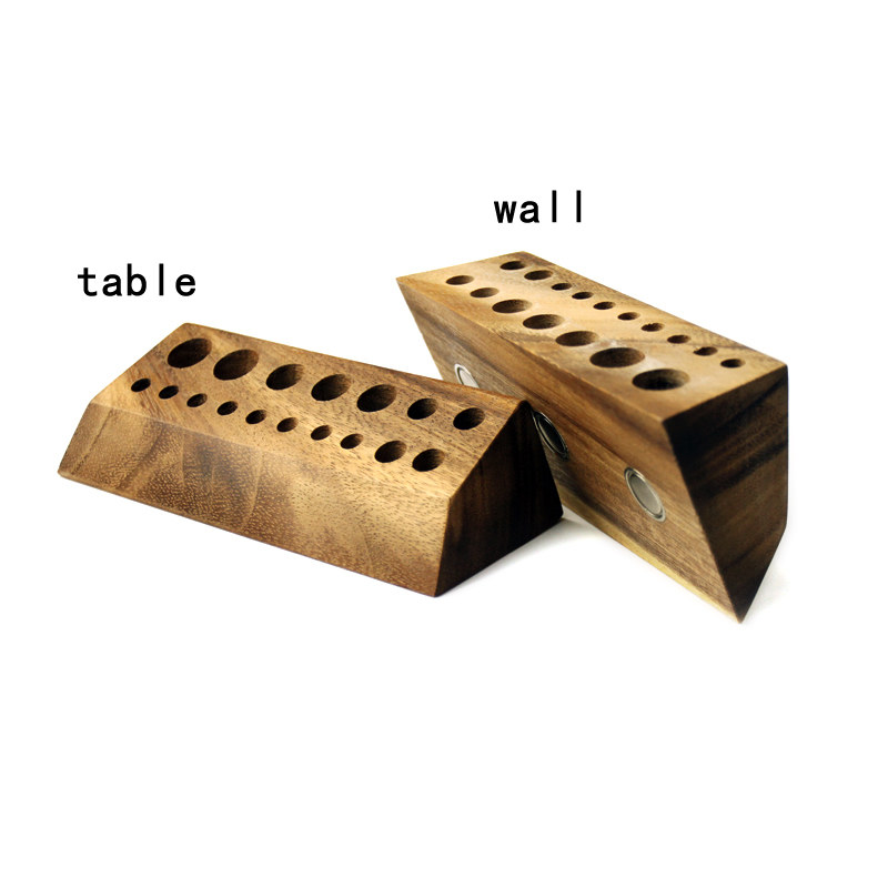 Wooden Multiple Holes Tool Storage