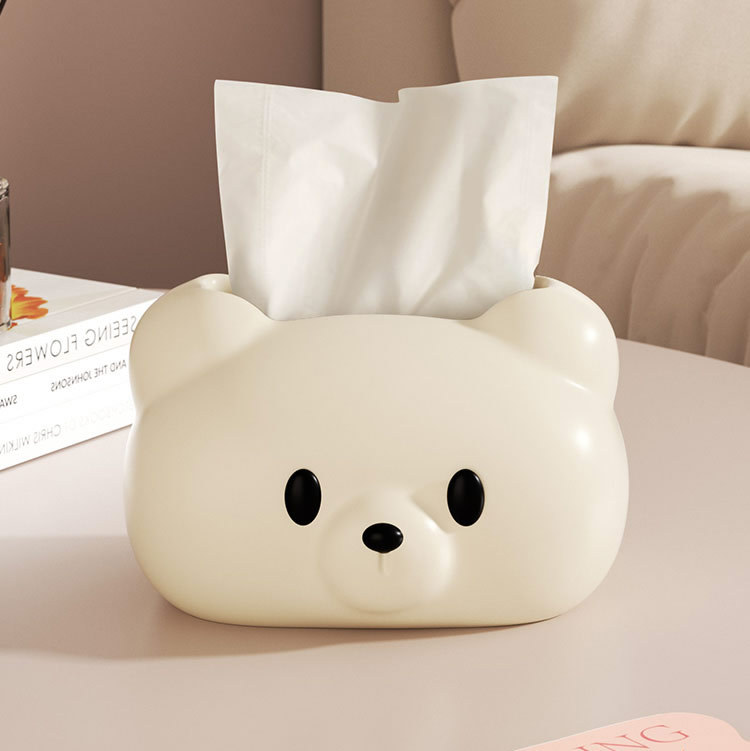 Cute Cartoon Bear Tissue Box Holder,Living Room Bedroom Decoration