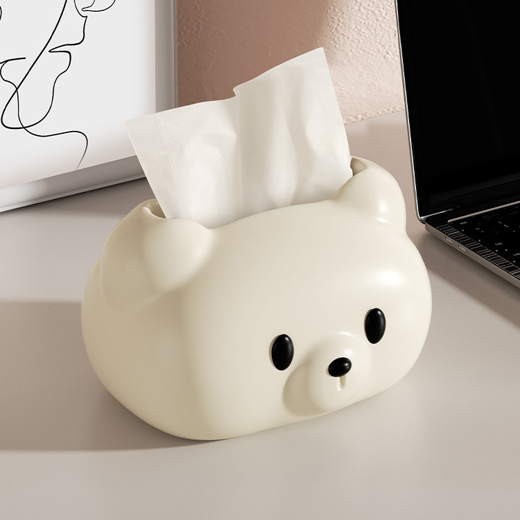 Cute Cartoon Bear Tissue Box Holder,Living Room Bedroom Decoration