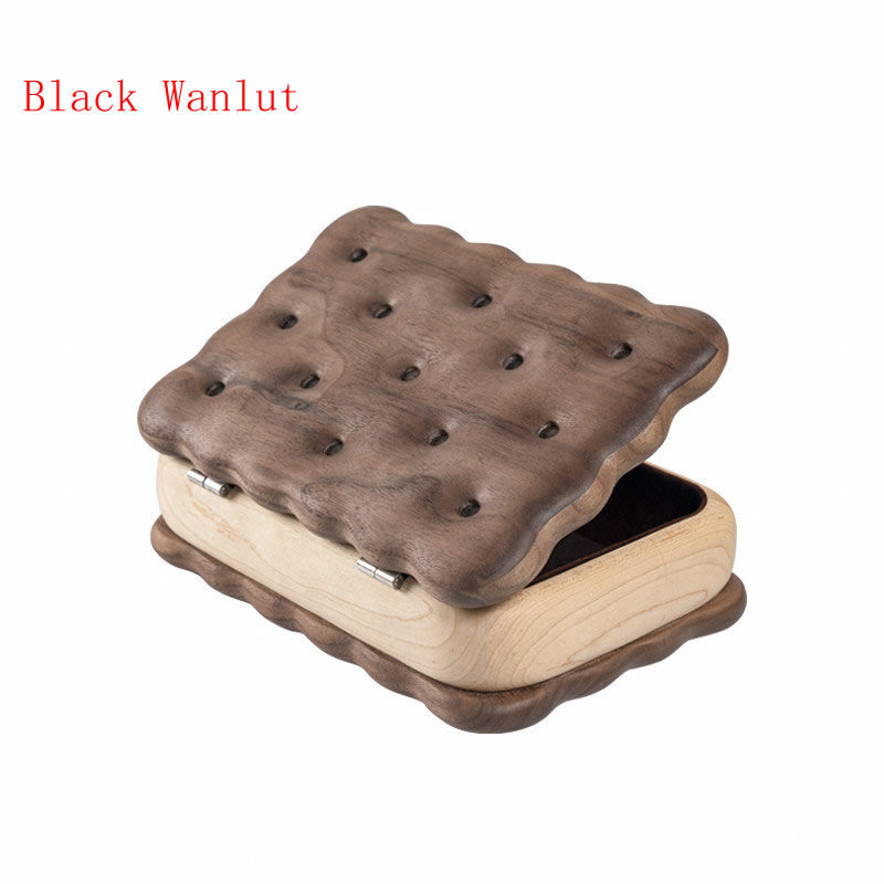 Exquisite Sandwich Biscuit Jewelry Storage Box, Creative Gift