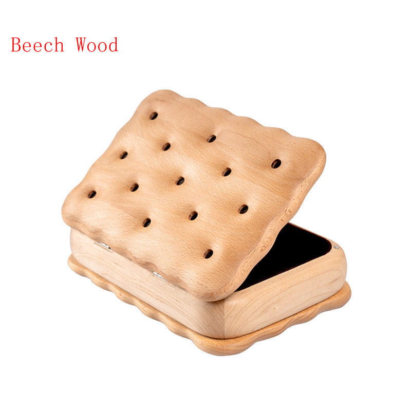 Exquisite Sandwich Biscuit Jewelry Storage Box, Creative Gift