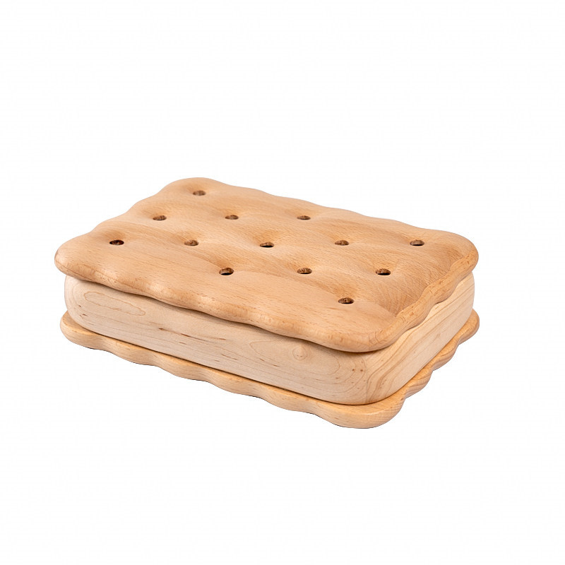 Exquisite Sandwich Biscuit Jewelry Storage Box, Creative Gift