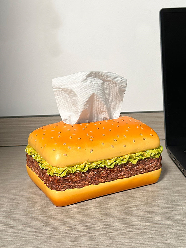 Fun Hamburger Tissue Box, Home & Shop Table Decoration