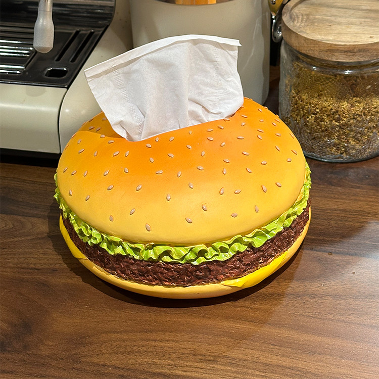 Fun Hamburger Tissue Box, Home & Shop Table Decoration