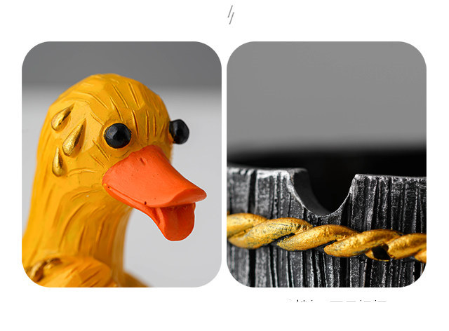 Funny Hard Working Duck Ashtray,Amazing Desktop Decoration