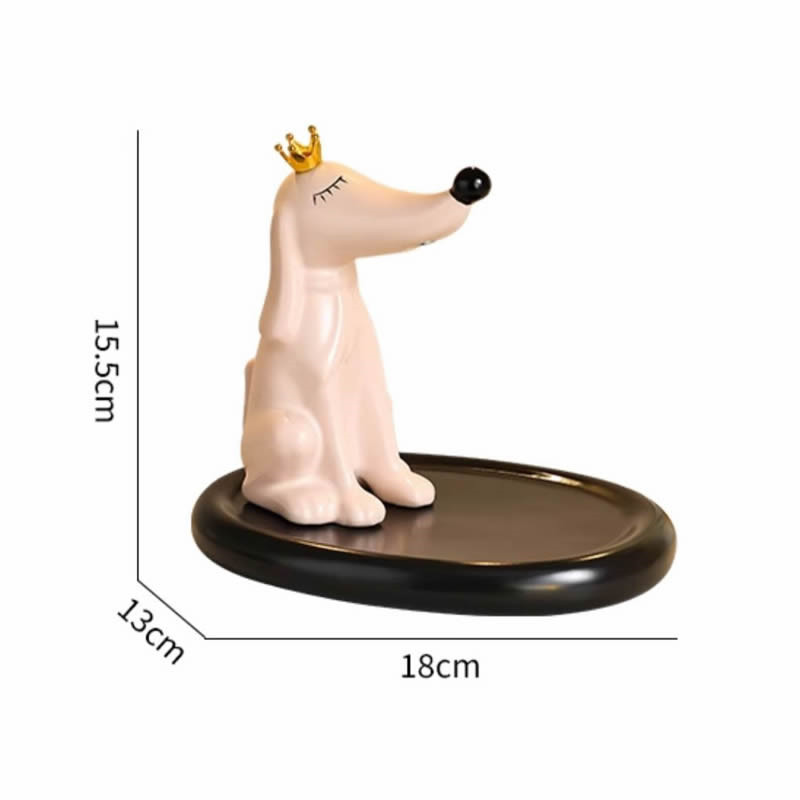 Long Nose Pet Dog Desktop Storage Tray, Jewelry Organization