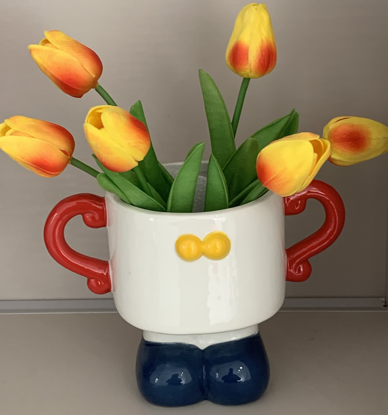 Minimalist Art Cartoon Ceramic Decorative Vase