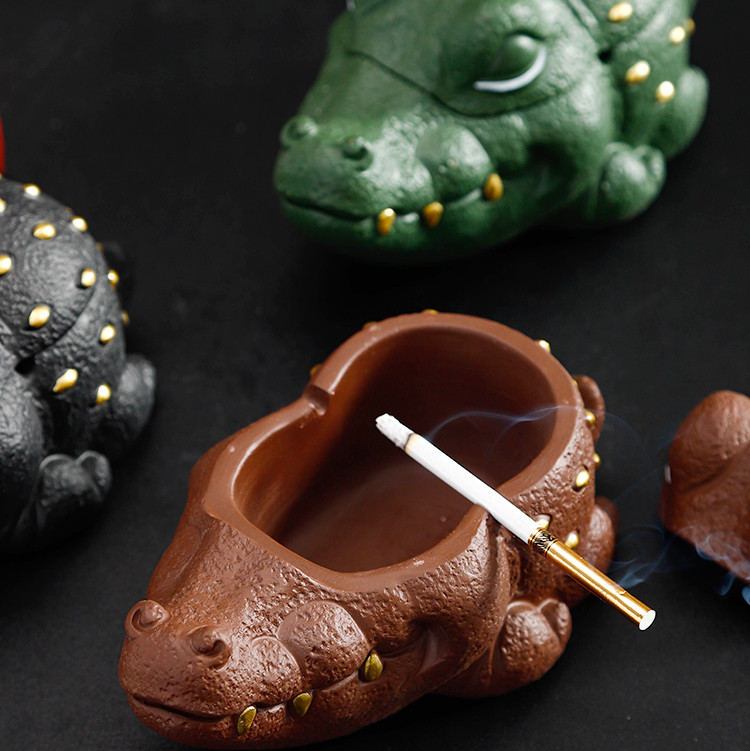 Quirky Crocodile-Shaped Ashtray,Amazingdesktop Decoration