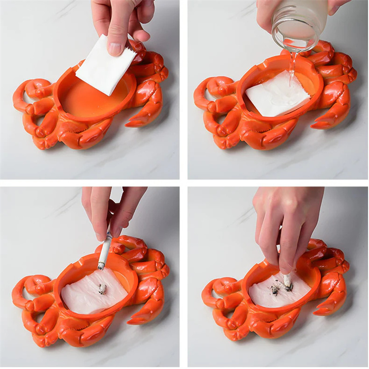 Whimsical Crab Ashtray - Fun  Desktop Decorative Organization
