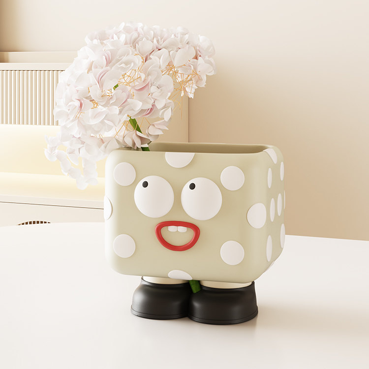 Whimsical Creamy Cartoon Storage Box,Tissue Holder