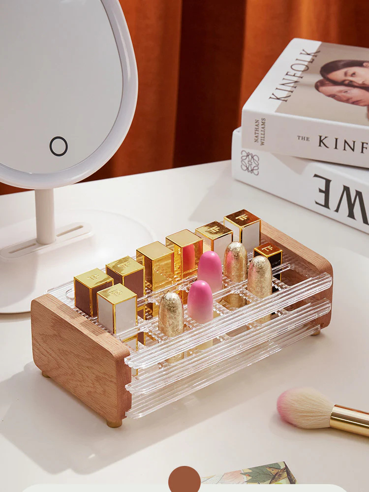 Wood Cosmetics Desktop Storage Box Girl Gift
