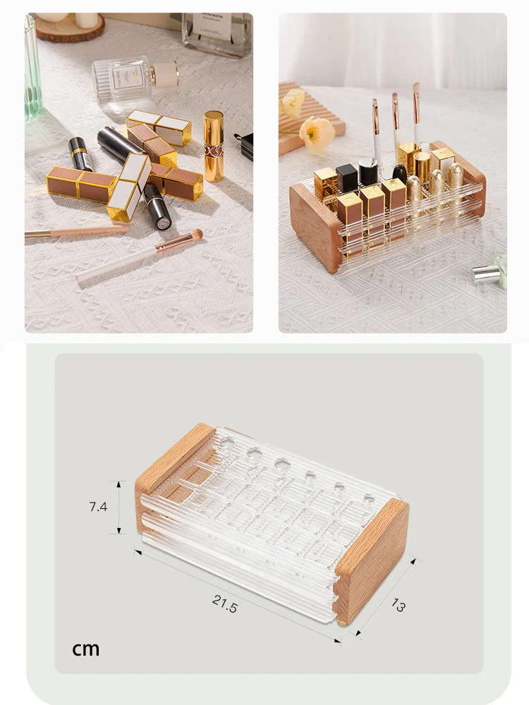 Wood Cosmetics Desktop Storage Box Girl Gift