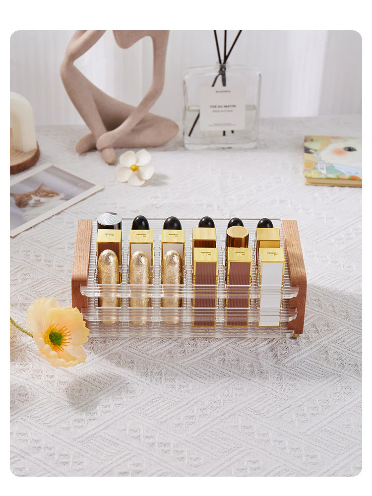 Wood Cosmetics Desktop Storage Box Girl Gift