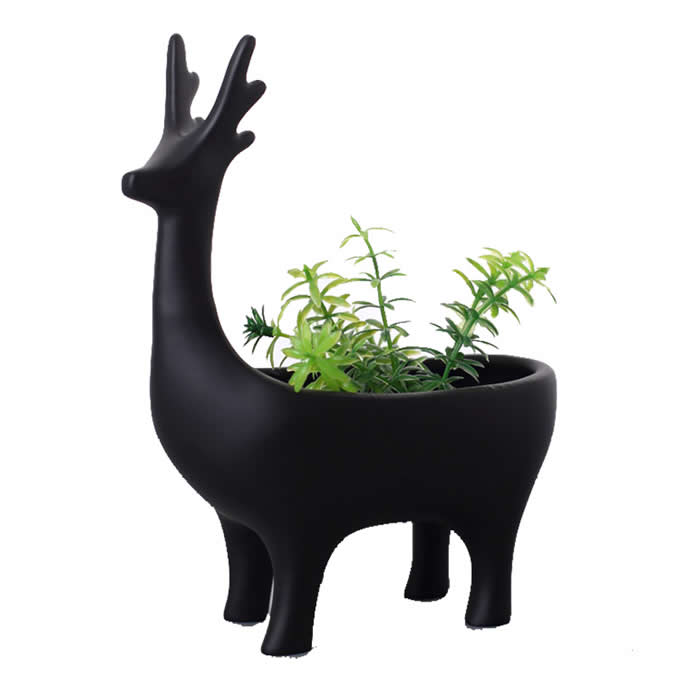 Art Creative Resin Deer Flower Pot