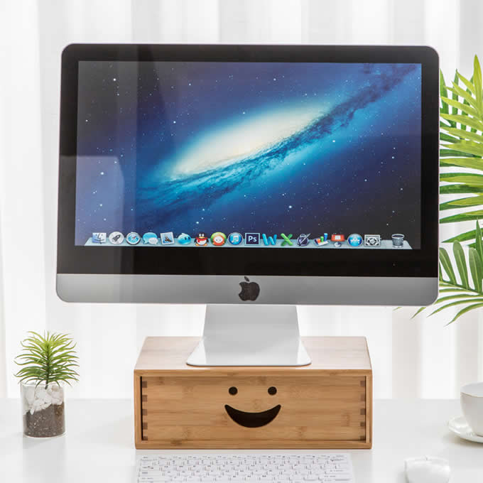 Bamboo Desk Single Drawer Organizer