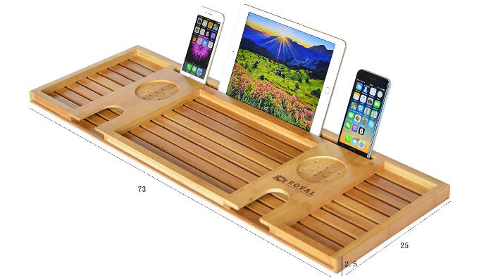 Bamboo Serving Tray and Organizer 