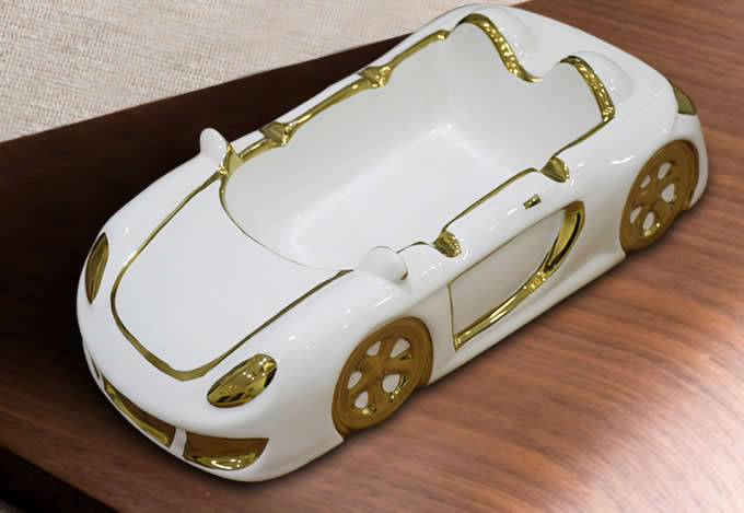 Ceramic  Car Shape Cigar Cigarette Ashtray