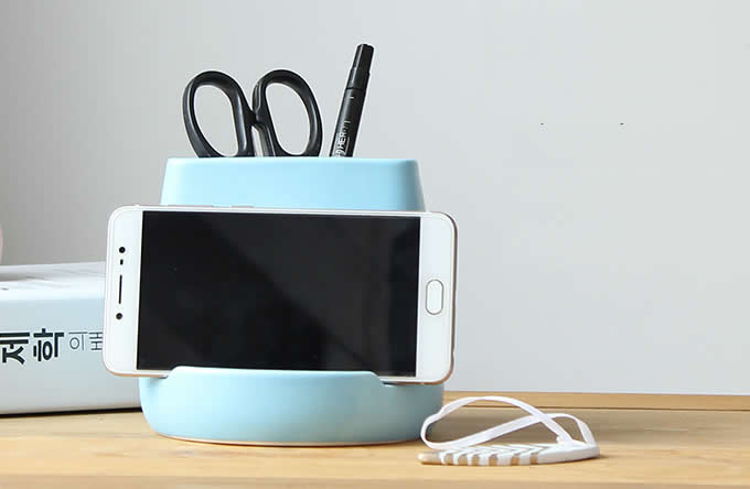 Ceramic Vase Smartphone Holder Stand 
