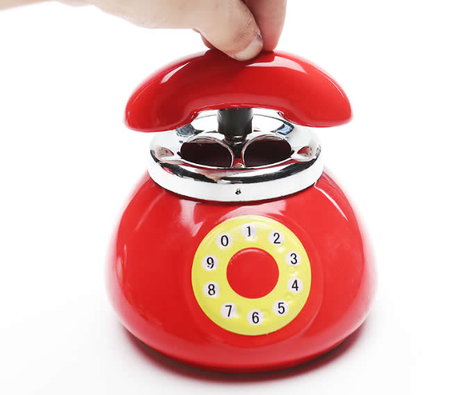 Ceramic telephone Shape Cigarette Ashtray  