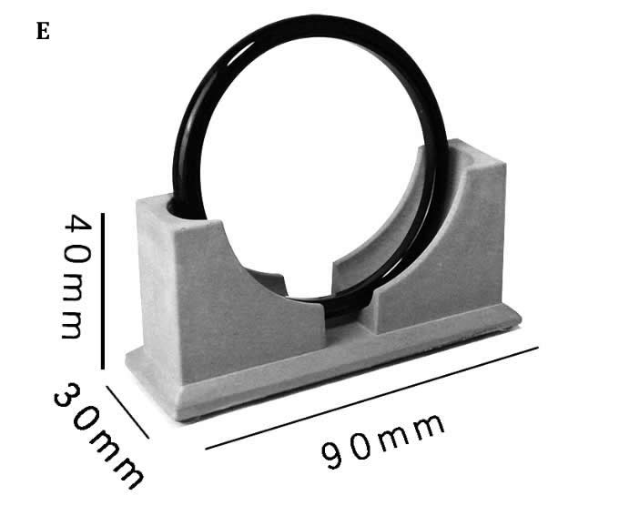 Concrete Single Ring Bracelet Display Holder 