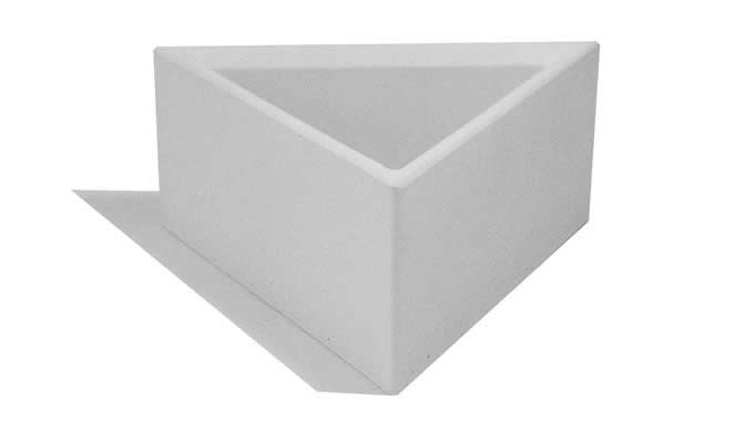 Handmade Concrete Triangle Succulent Planter Flower Pot