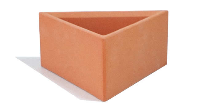 Handmade Concrete Triangle Succulent Planter Flower Pot