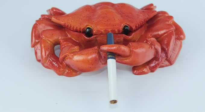 Crab ashtray