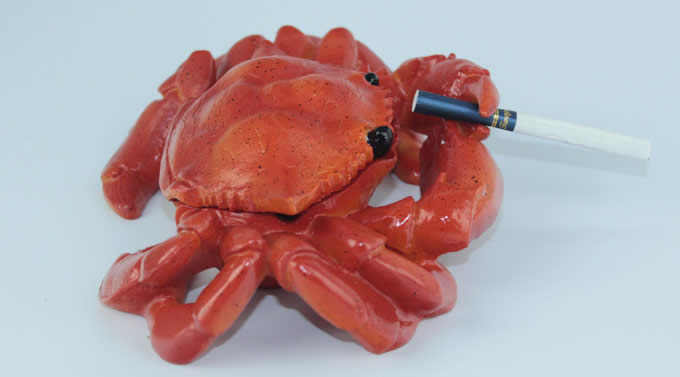 Crab ashtray