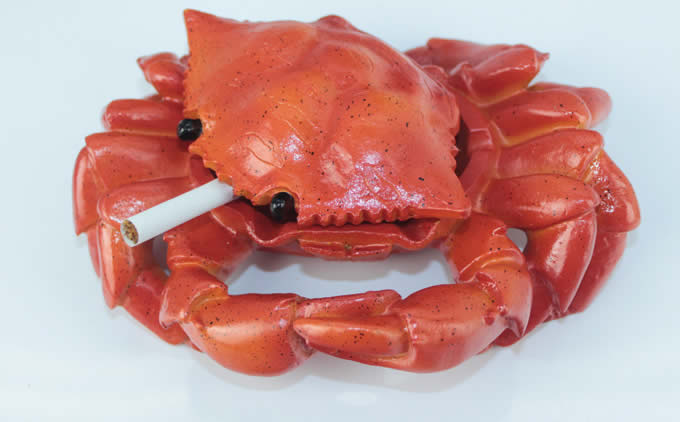 Crab ashtray