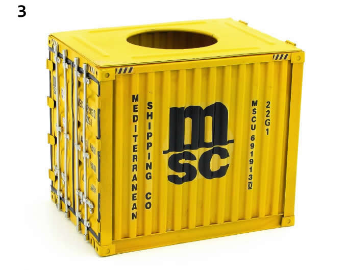 Cube Shipping Container Tissue Box